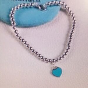 Silver Heart Charm Bracelet Tiffany & Co